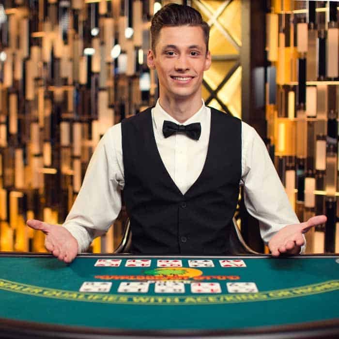 Caribbean Stud Poker, Evolution live poker: Five-card poker with progressive jackpot