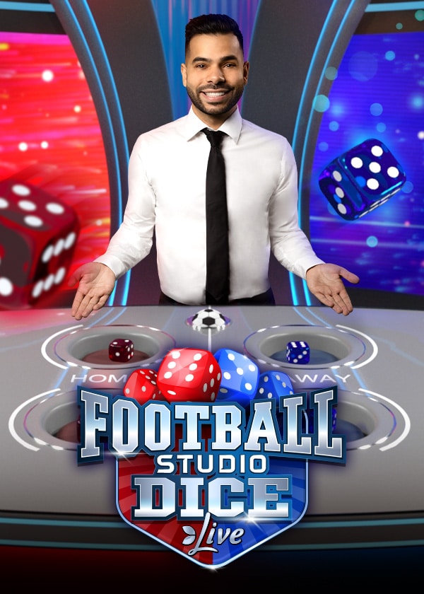 Football Studio, Evolution live dice & ball game: Simple card game with football theme