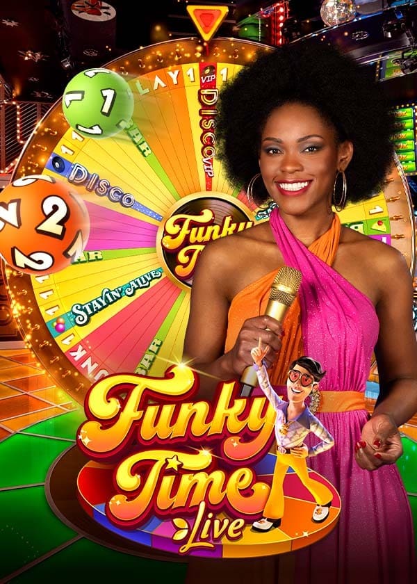 Funky Time, Evolution live game show: 70s disco themed wheel game with dance floor bonus