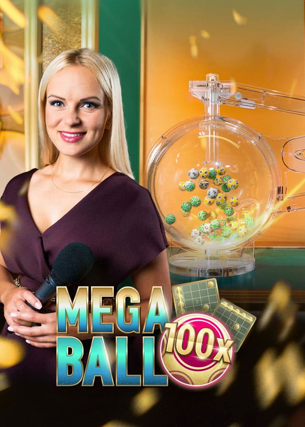 Mega Ball, Evolution live dice & ball game: Lottery-style game with mega multipliers