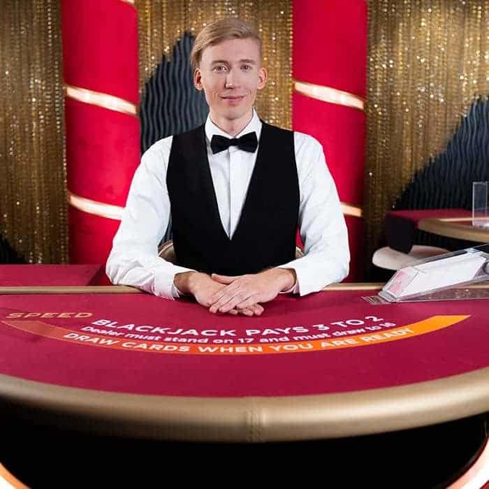 Speed Blackjack, Evolution live blackjack: Fastest player acts first each round
